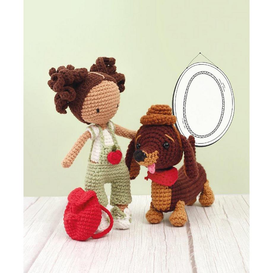 Graine Creative Häkelset Amigurumi Dackel, 18 cm 