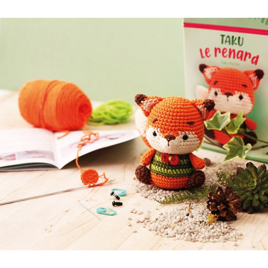 Graine Creative Häkelset Amigurumi Fuchs, 13 cm 