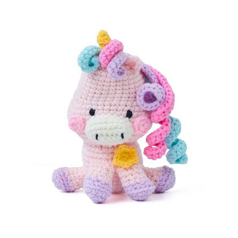 Graine Creative Set de crochet Amigurumi Licorne, 10 cm 