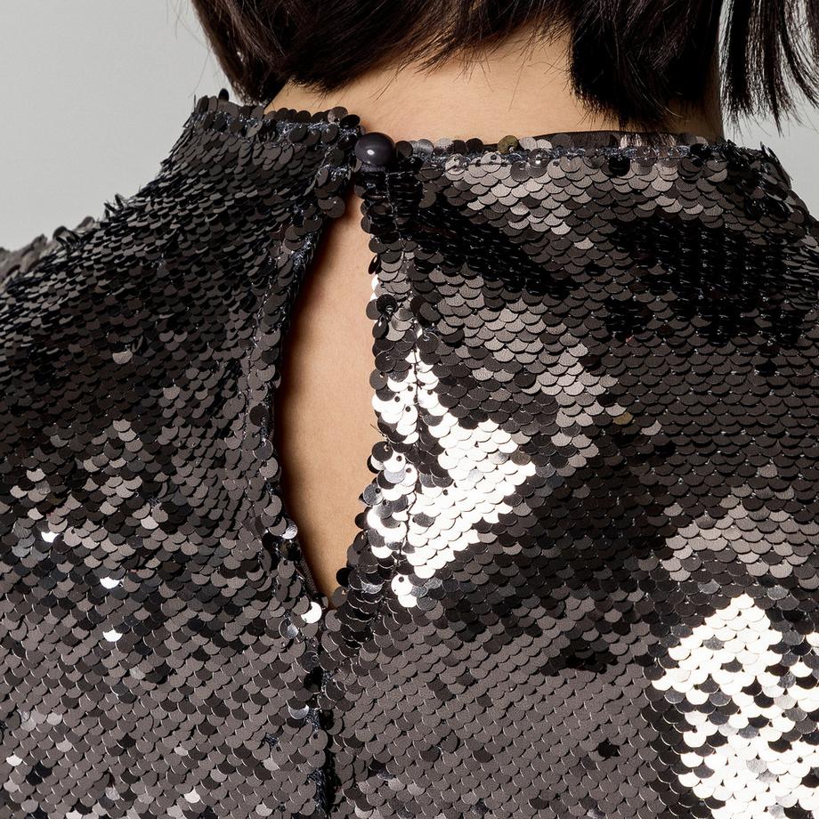 Manor Woman Blouse Paillettes Manches Courtes  