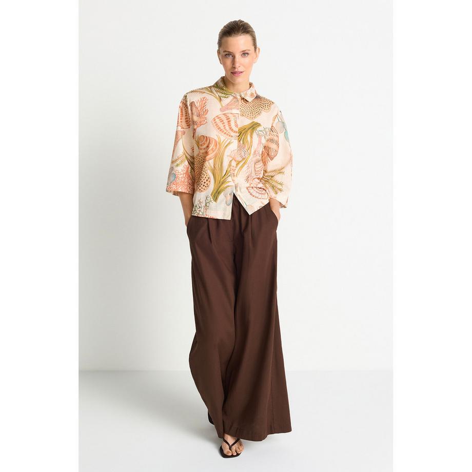 Rich & Royal Bluse mit Muscheldruck  