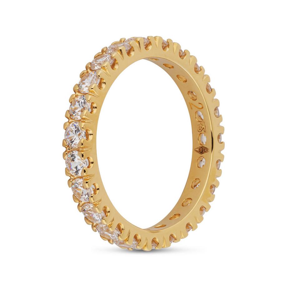 Anello con zircone sintetico
