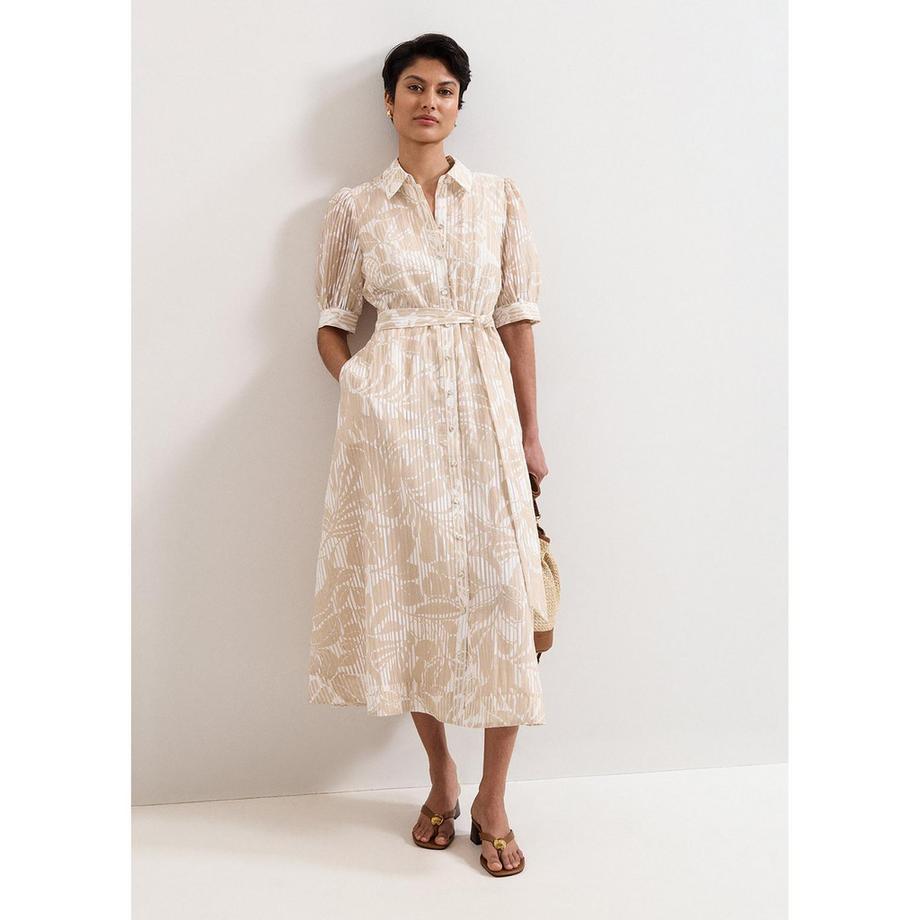 Robe chemisier, manches courtes
