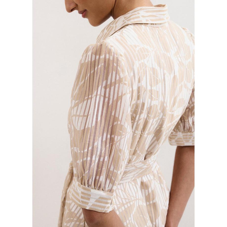 Phase Eight Delphine Robe Chemisier Manches Courtes  