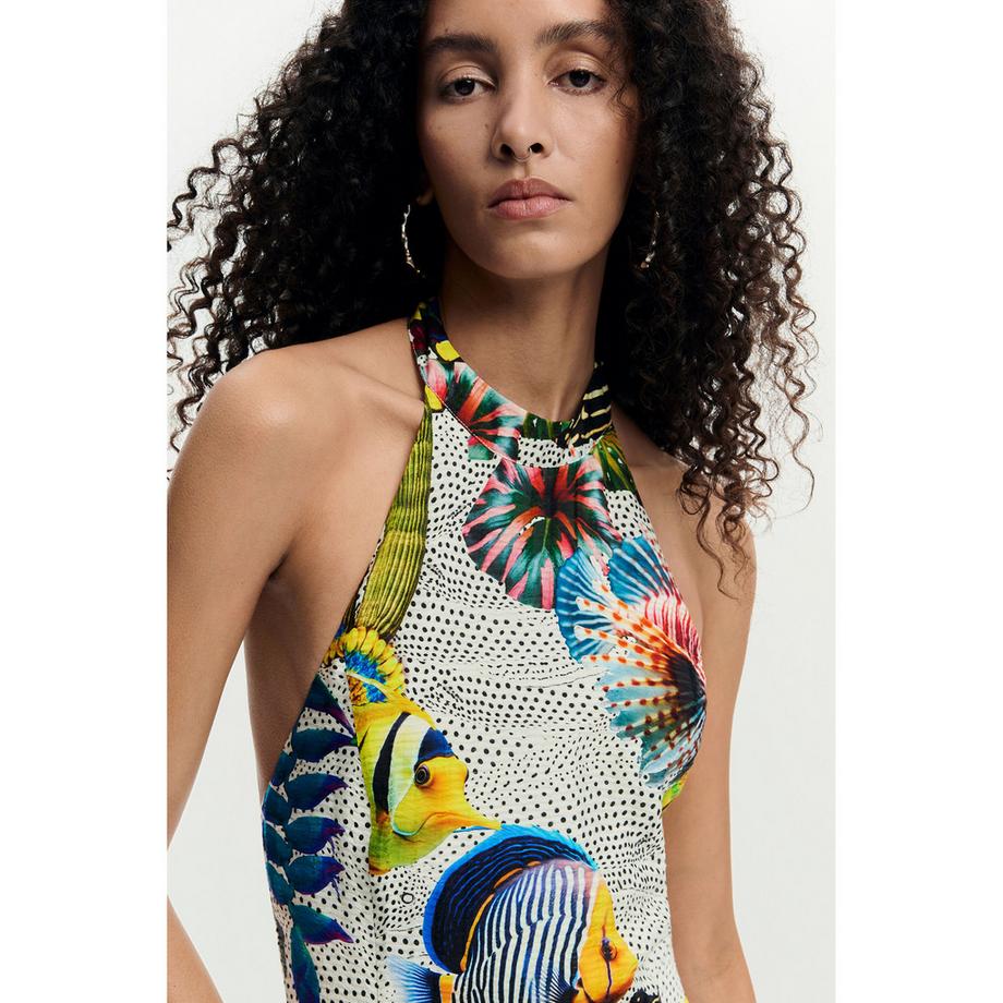 Desigual Halterneck Minikleid  