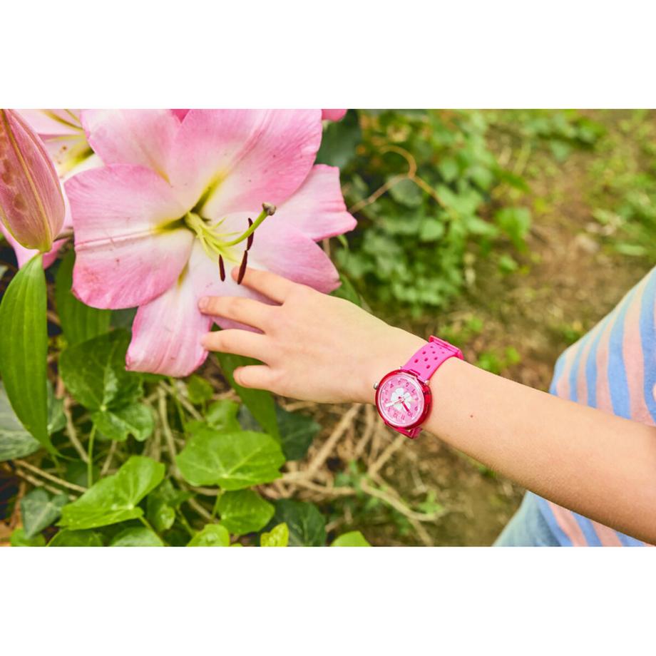 flik-flak FIZZ IN HIBISCUS Horloge analogique 