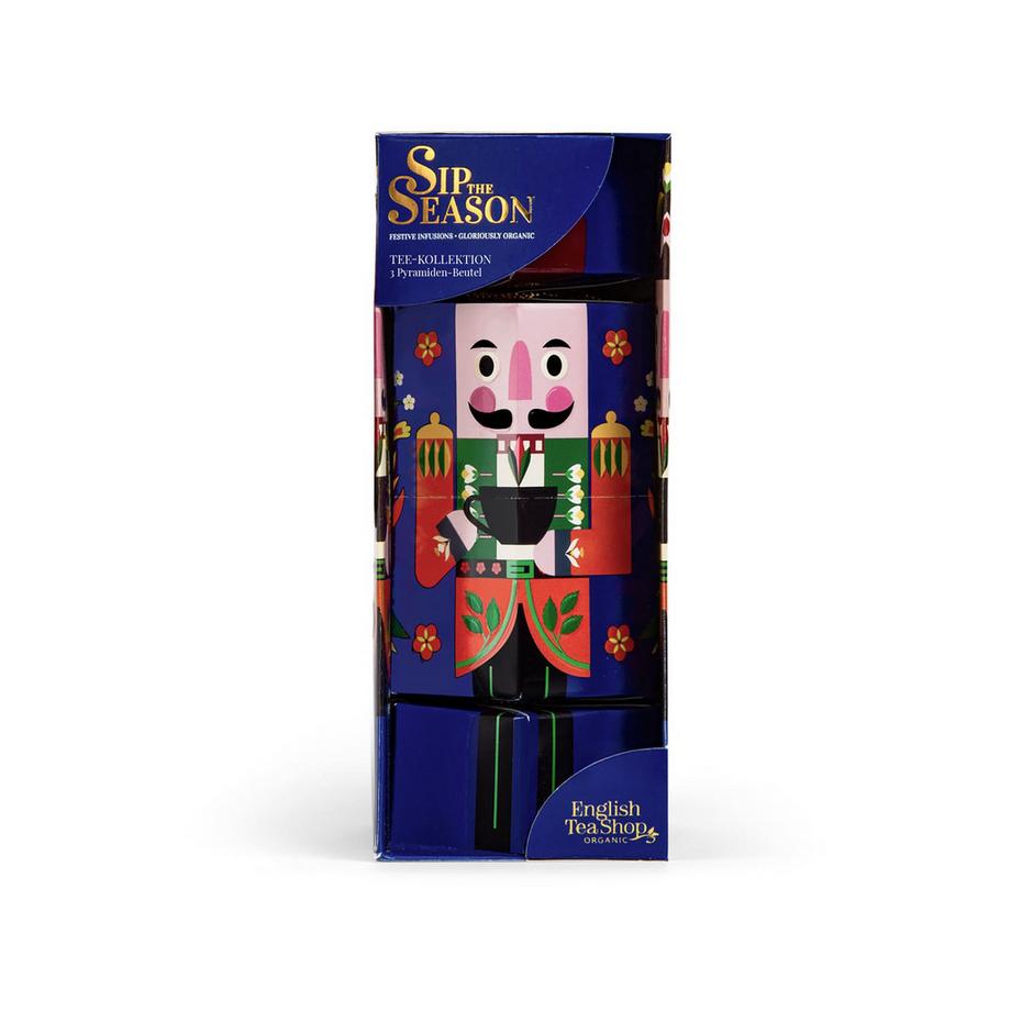 Cadeau de thé BIO « Casse-noisette bleu » – 3 sachets pyramide