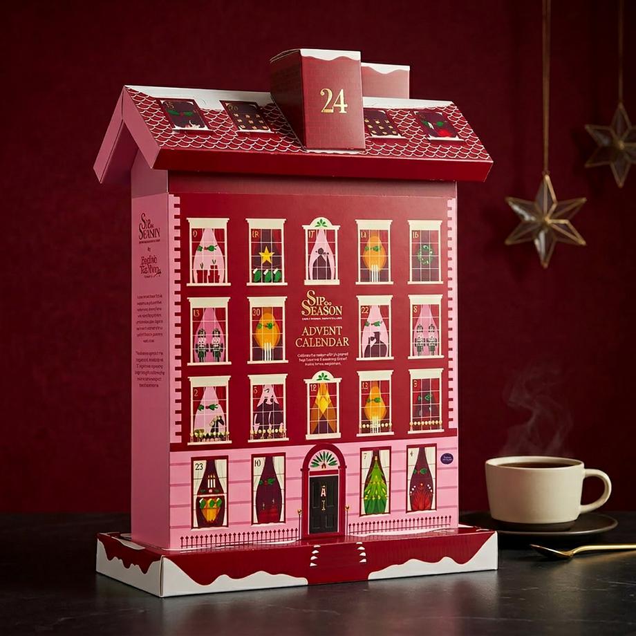 English Tea Shop  Calendario dell’Avvento di tè BIO « Winter Cottage » – 24 bustine piramidali 