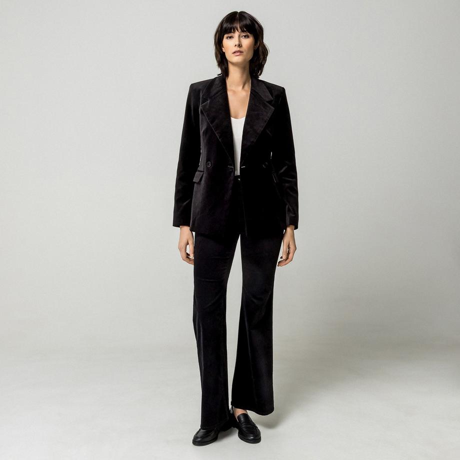 Pantaloni, flared fit, lunghi