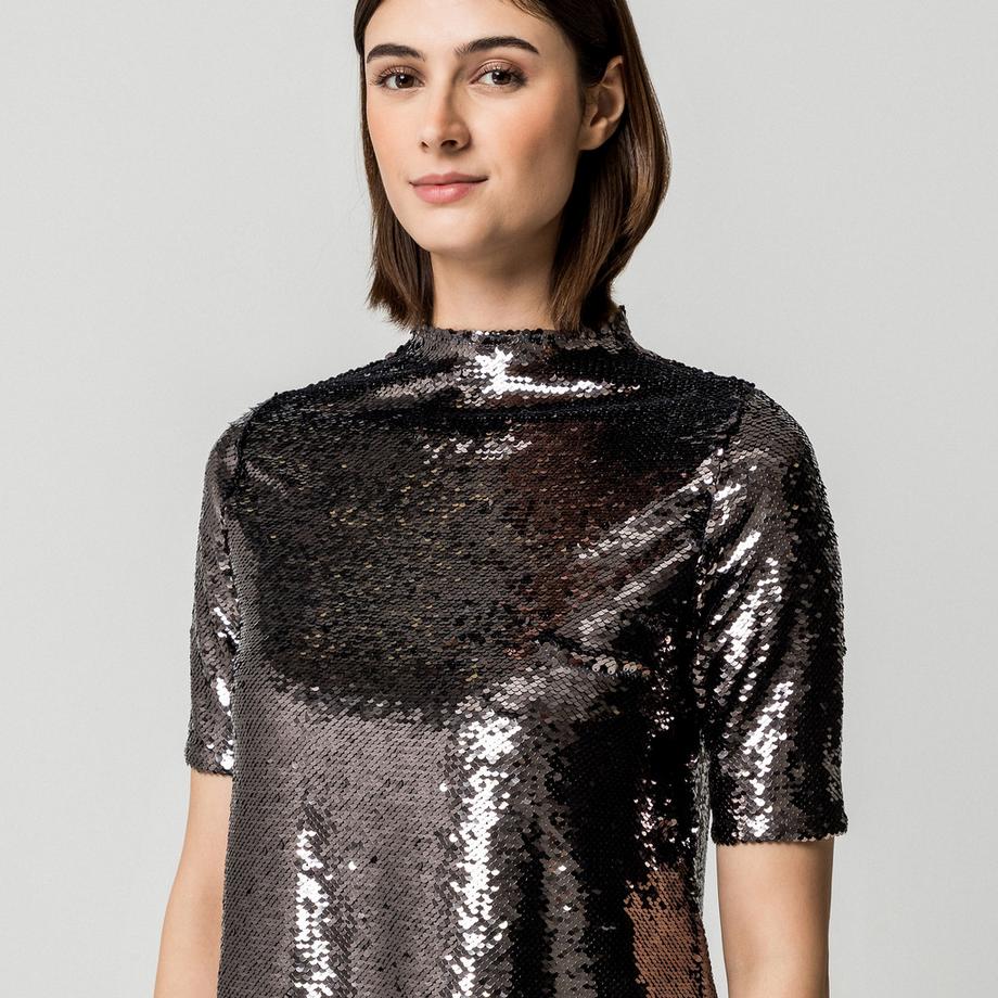 Manor Woman Robe de cocktail en paillettes  