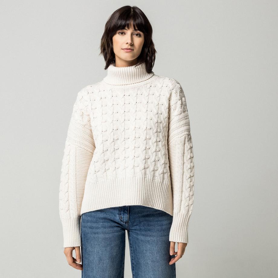 Pull, col roulé