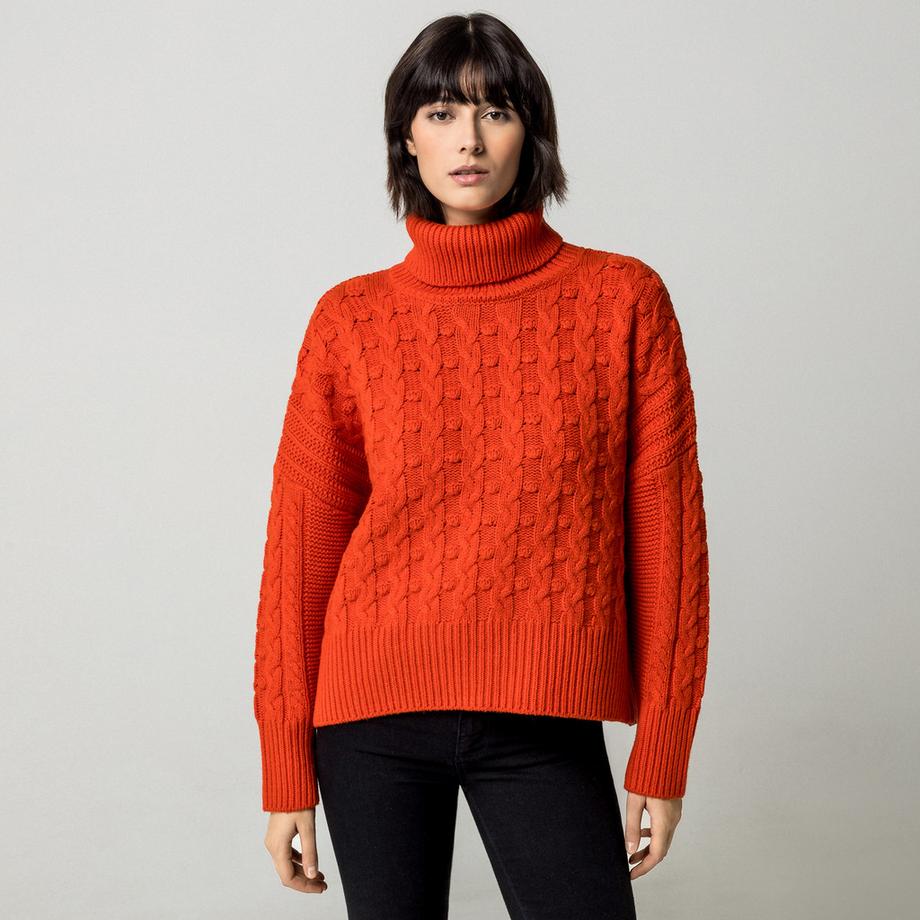 Pull, col roulé