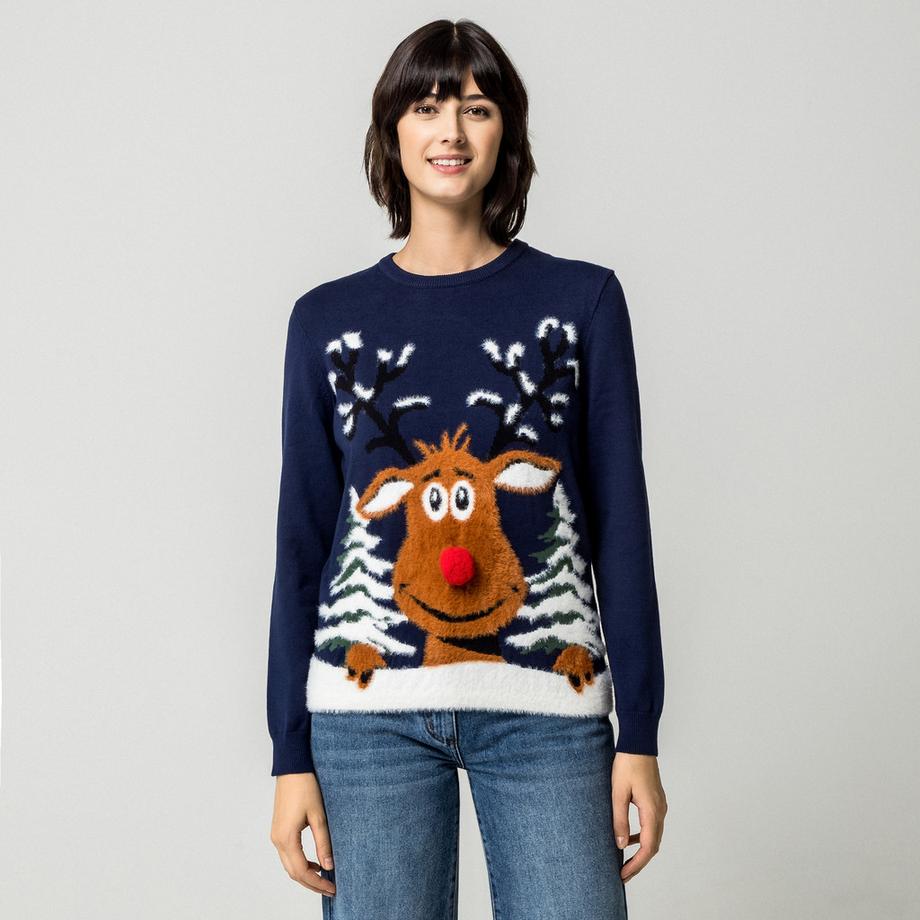 Weihnachtspullover, Applikation