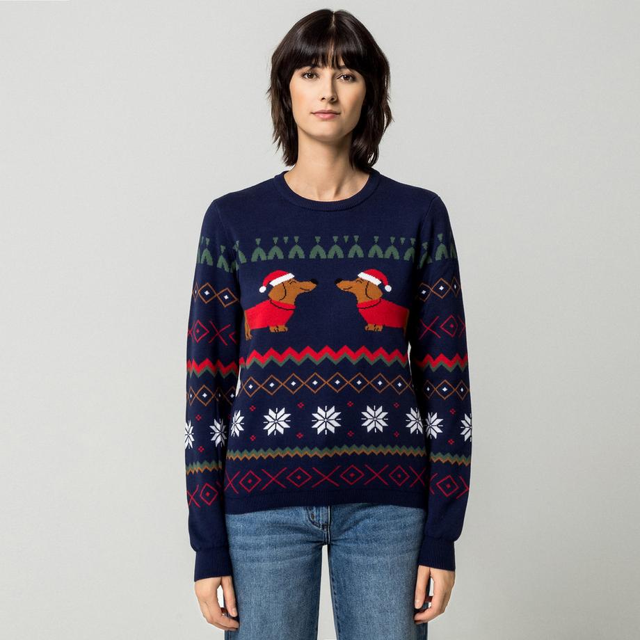 Pull de Noël avec applications