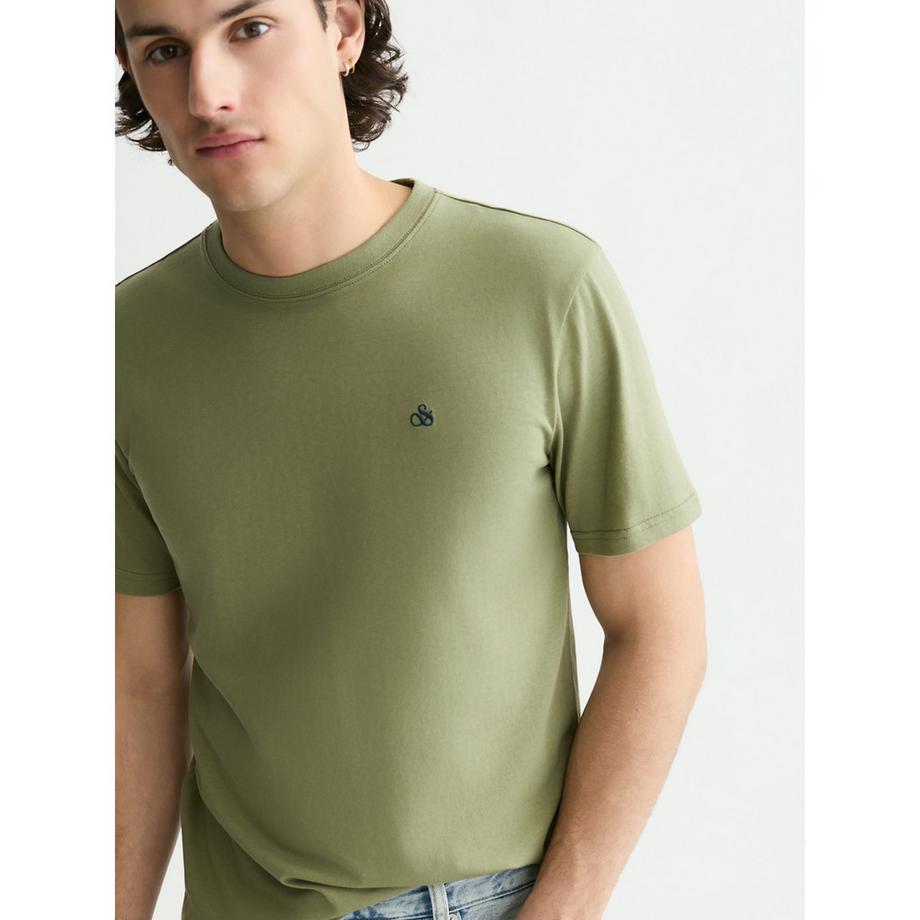 Scotch & Soda T-Shirt Col Rond Manches Courtes  