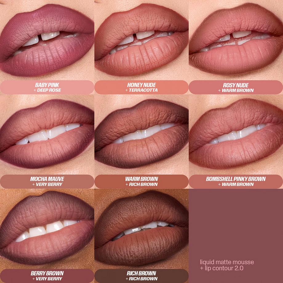 Huda Beauty  Liquid Matte Mousse - Rouge à Lèvres Liquide Effet Velours 