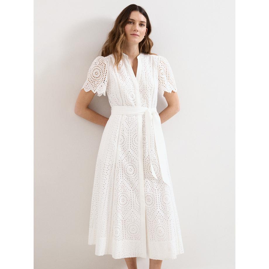 Robe chemisier, manches courtes