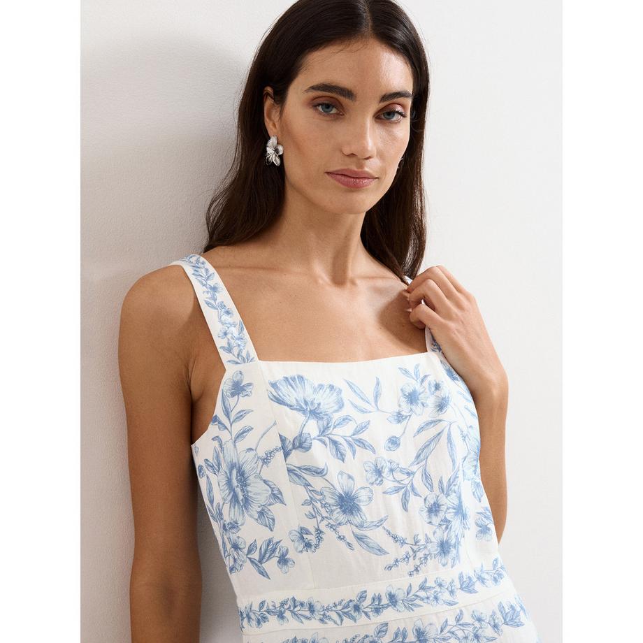 Phase Eight Torin Abito midi ricamato floreale  