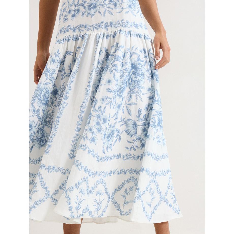 Phase Eight Torin Abito midi ricamato floreale  