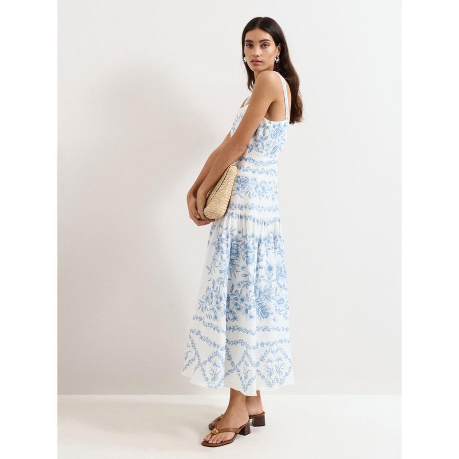 Phase Eight Torin Abito midi ricamato floreale  