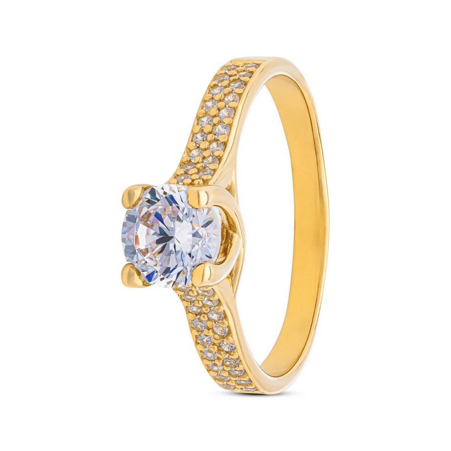 Bague avec zirconia synth.