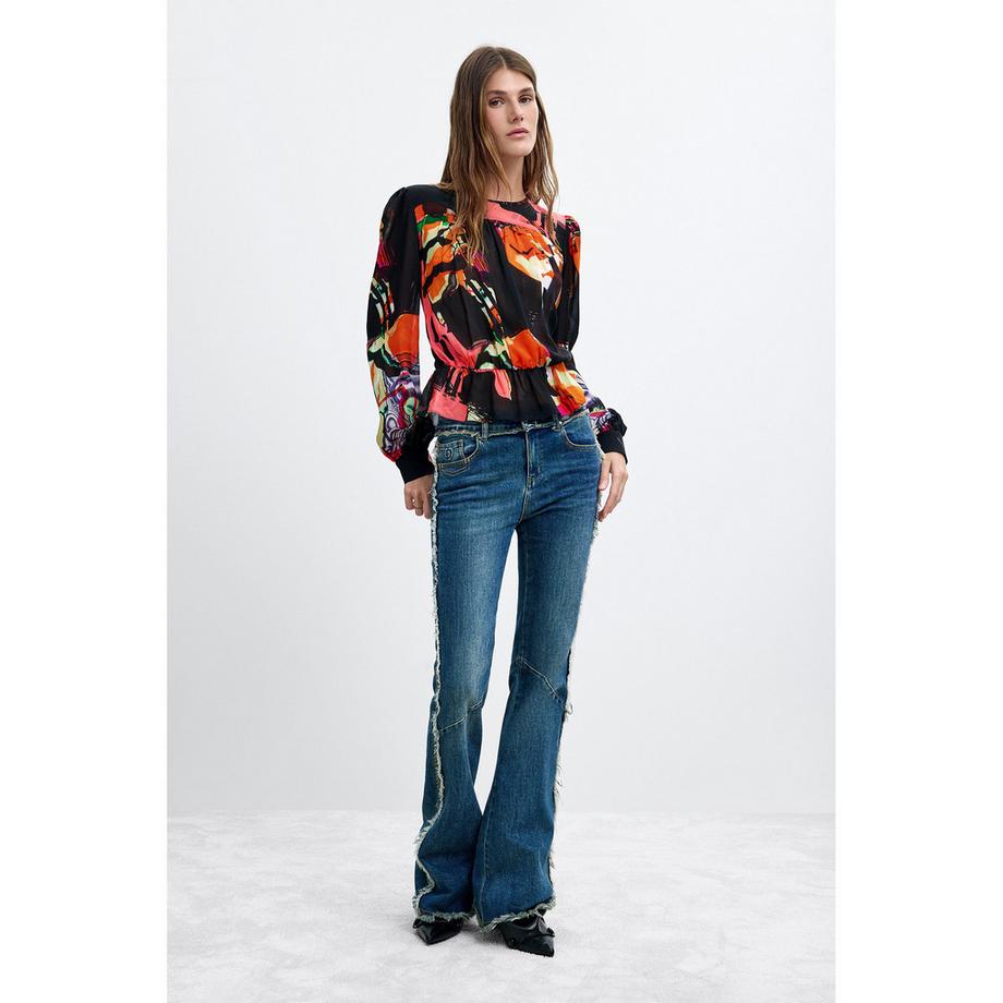 Desigual Blouse imprimée avec détail froncé  