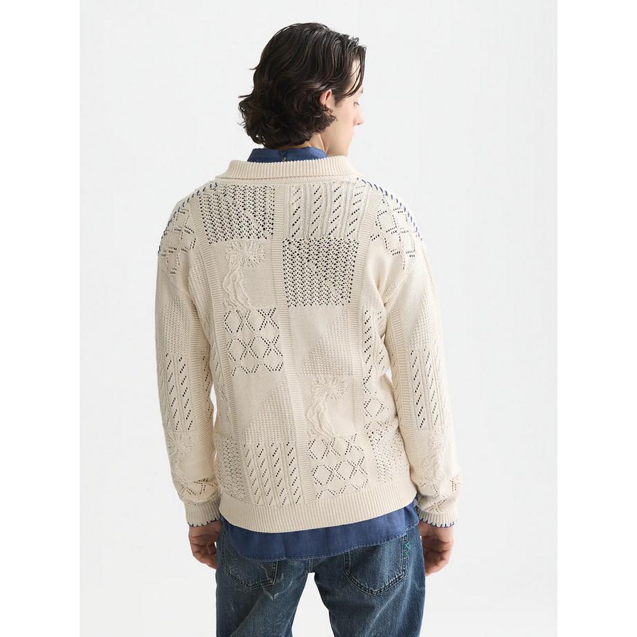 Scotch & Soda Cardigan Lavorato a Maglia  