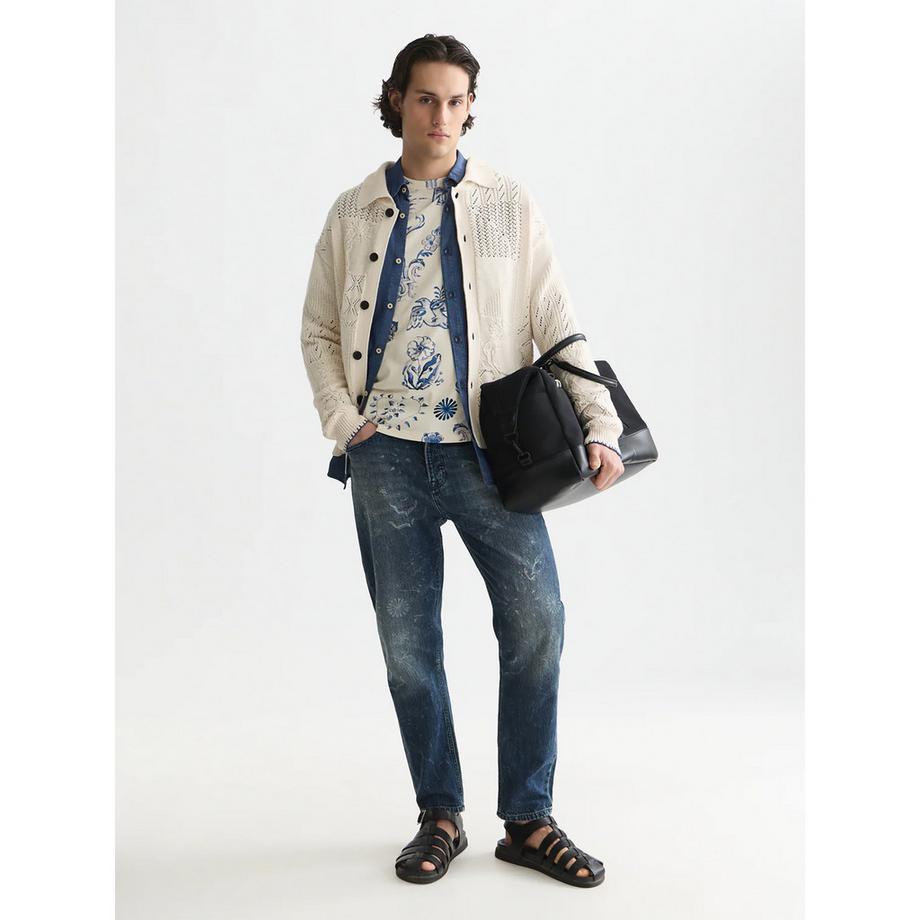 Scotch & Soda Cardigan Lavorato a Maglia  