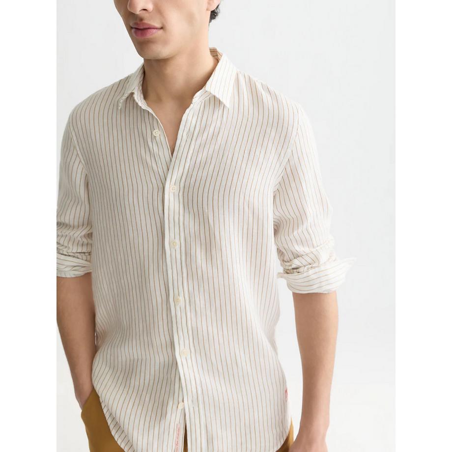 Scotch & Soda Polo à manches longues rayé  