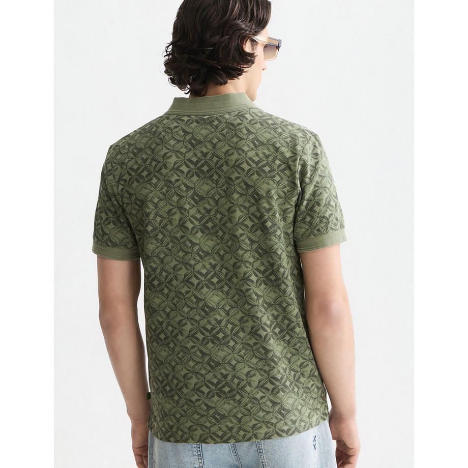 Scotch & Soda Polohemd mit Allover-Print  