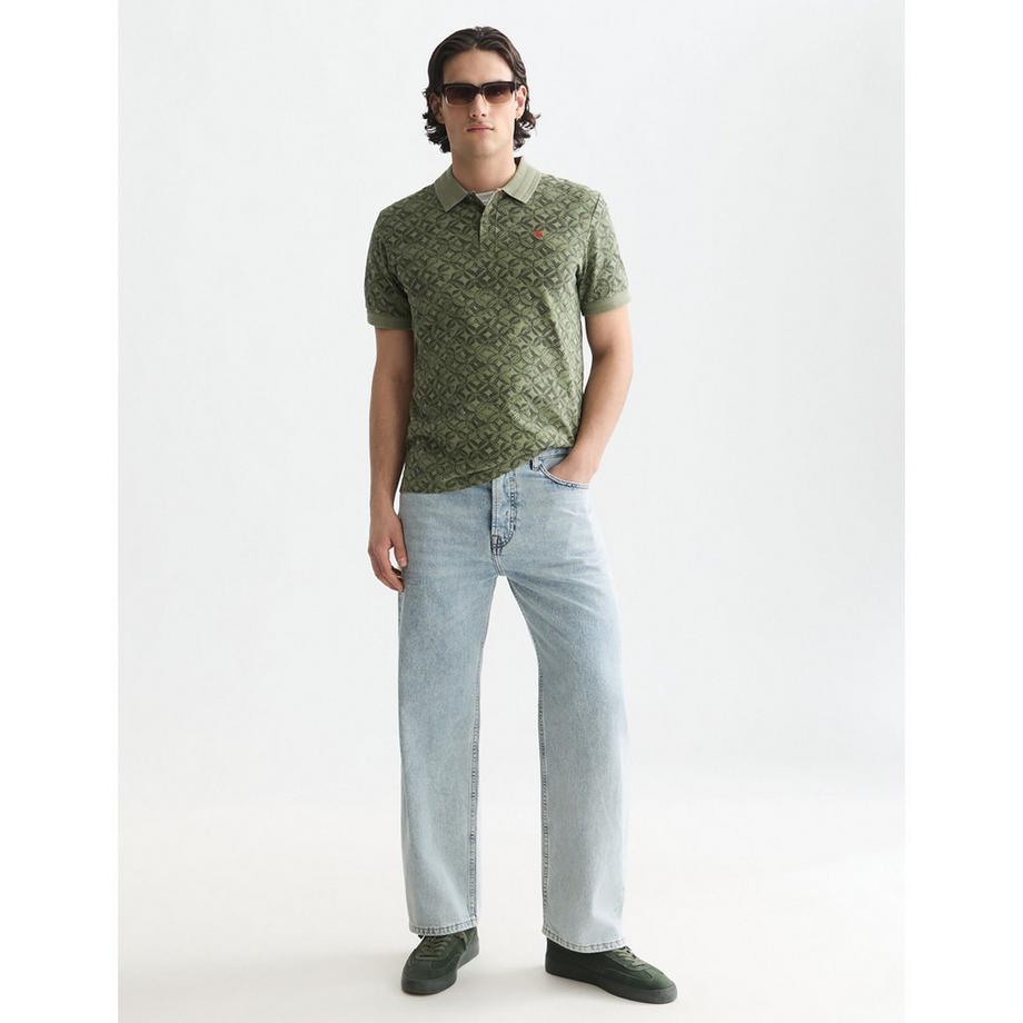 Scotch & Soda Polohemd mit Allover-Print  