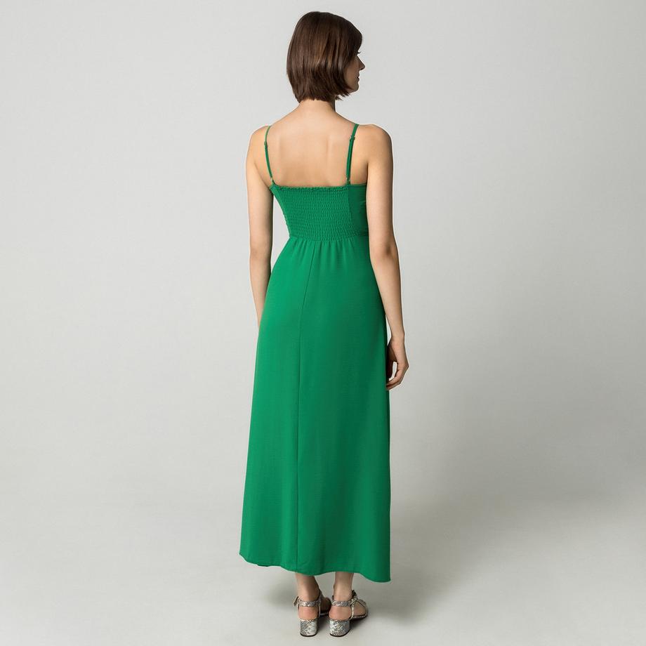 MORGAN Robe longue sans manches avec fente  