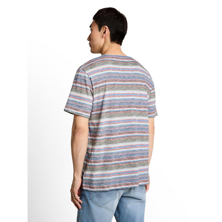 TOM TAILOR T-shirt rayé à manches courtes  