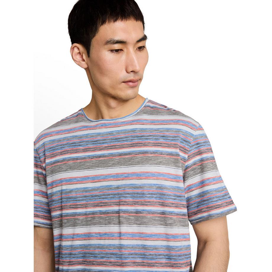 TOM TAILOR T-shirt rayé à manches courtes  