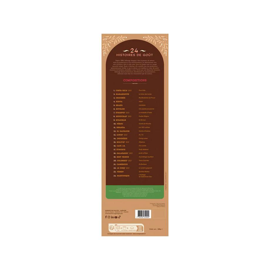 LaGrange XMAS Adventskalender Kaffeebohnen 288g 