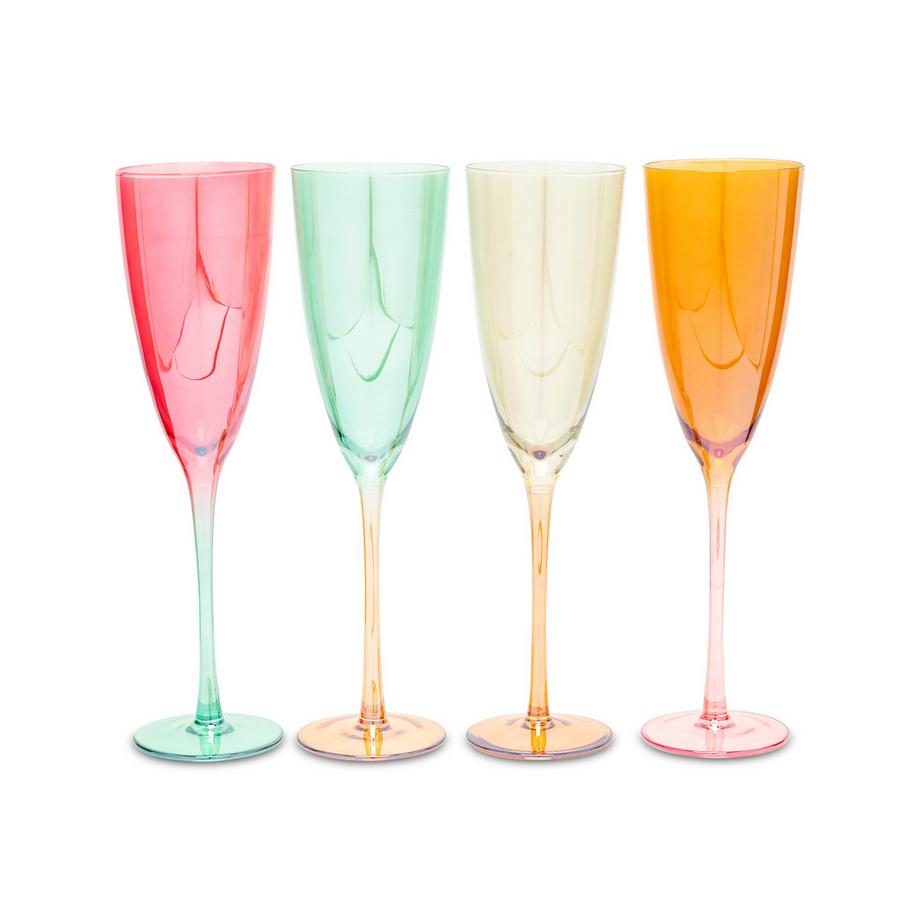 Flûtes à champagne, 4 pièces
