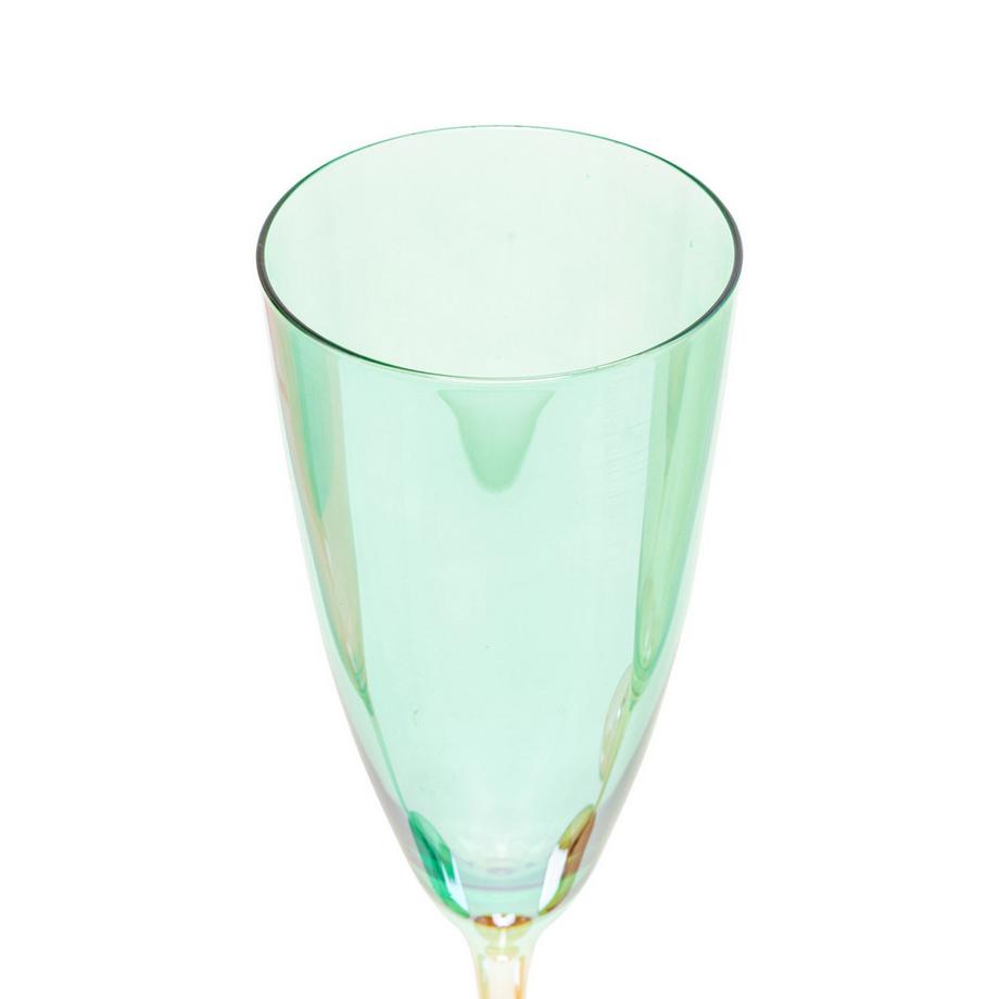 Manor Home Flûtes à champagne, 4 pièces Color Glass 