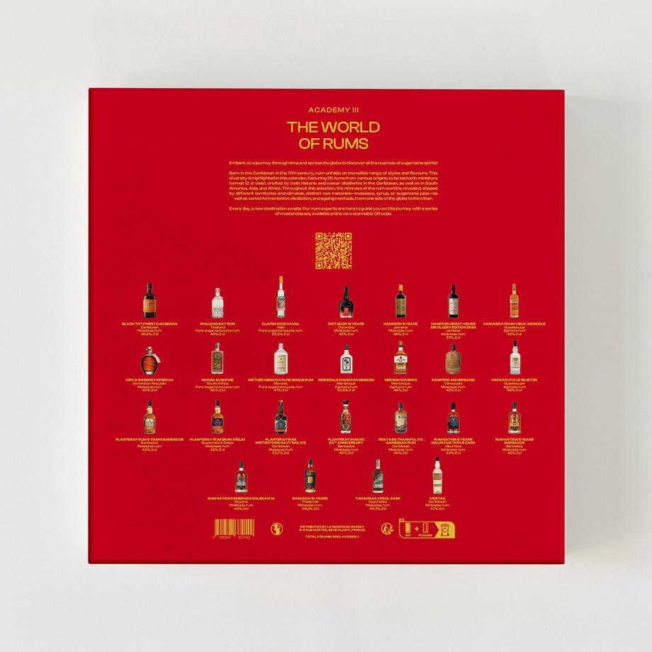 Maison du Whisky Calendrier de l'Avent The World of Rums 25x2cl  