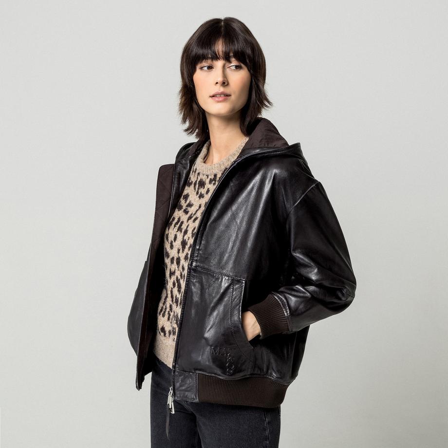 Max & Co MCOGELO Veste en Cuir  