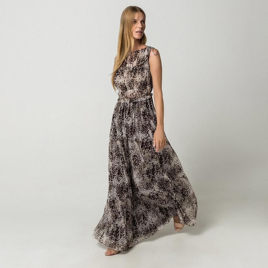 Max & Co MCOPAUSA Robe longue imprimé léopard  