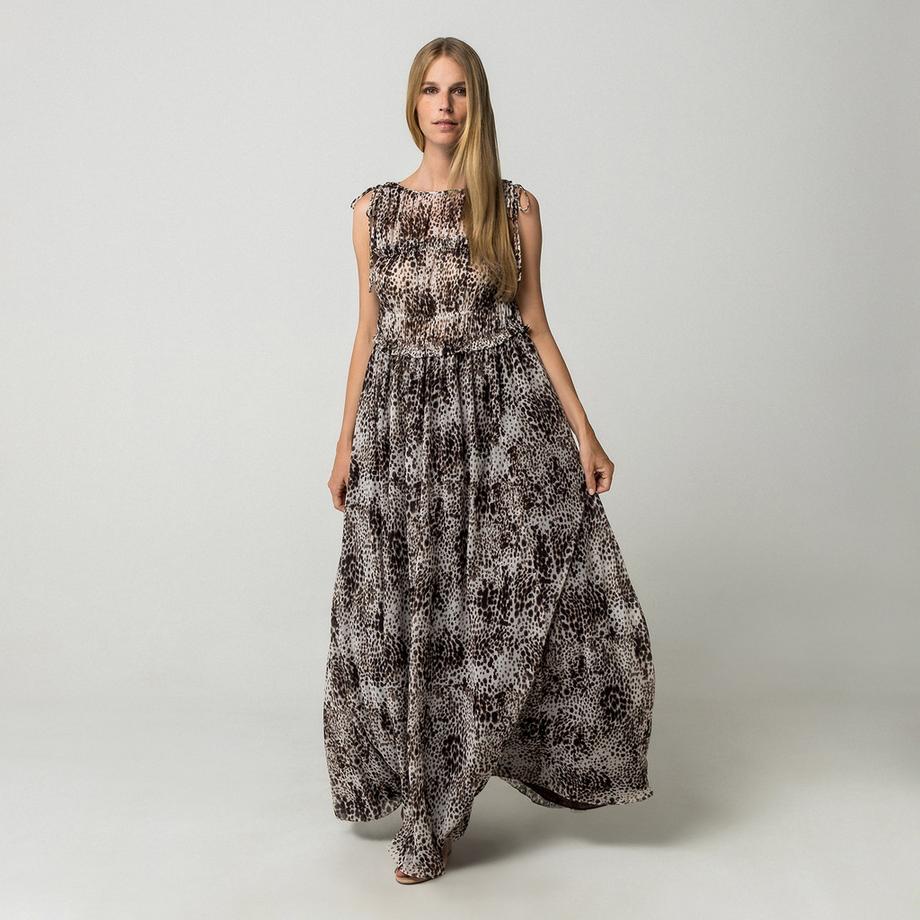 Max & Co MCOPAUSA Robe longue imprimé léopard  