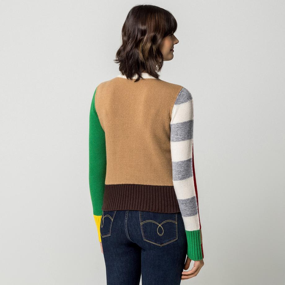 Max & Co MCOAFFINE Maglione a Blocchi di Colore  