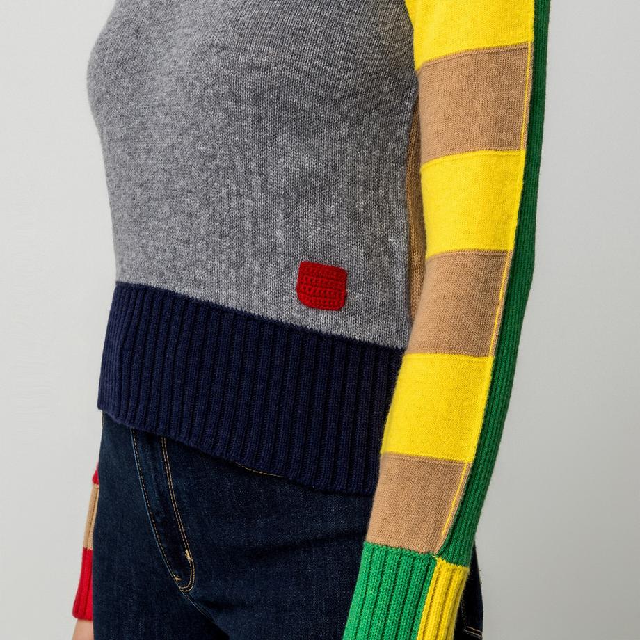 Max & Co MCOAFFINE Maglione a Blocchi di Colore  