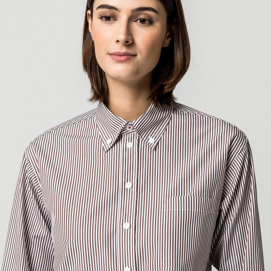 Max & Co MCOFEBE Chemisier à Rayures et Boutonnage  