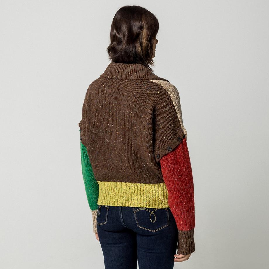 Max & Co MCOFIABE Cardigan a Blocchi di Colore  