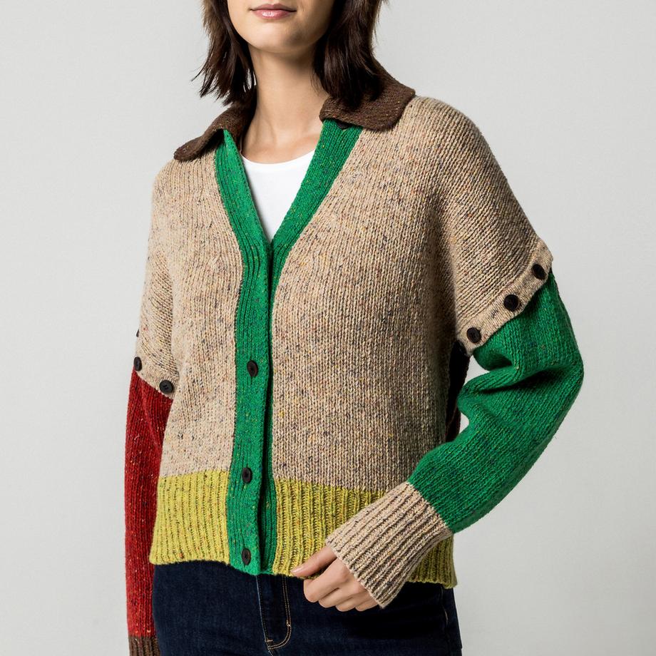 Max & Co MCOFIABE Cardigan a Blocchi di Colore  