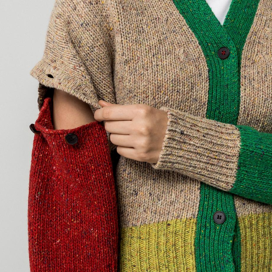 Max & Co MCOFIABE Cardigan a Blocchi di Colore  