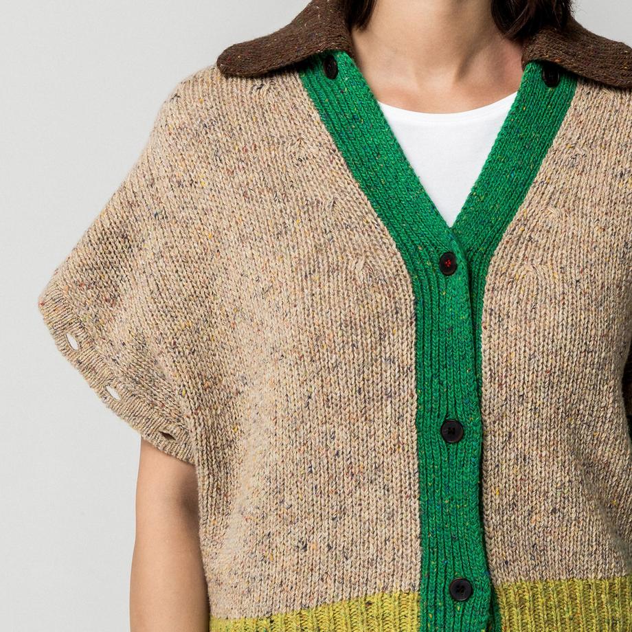 Max & Co MCOFIABE Cardigan a Blocchi di Colore  