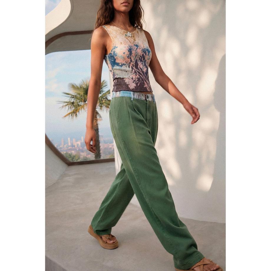 Desigual Pantaloni a gamba larga plissettati  