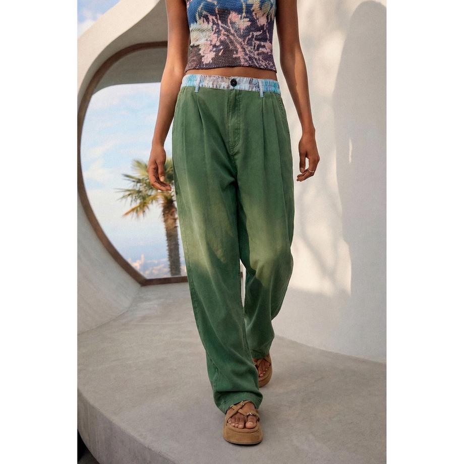 Desigual Pantaloni a gamba larga plissettati  